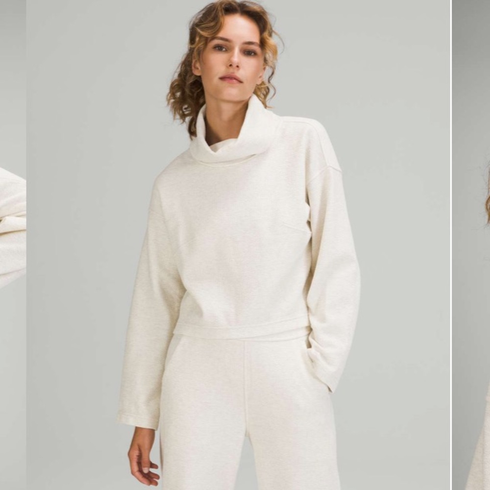 Lululemon Ribbed Funnel Neck Pullover